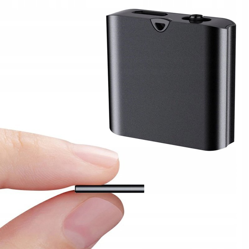 MINIATUROWY MAŁY DYKTAFON PODSŁUCH SZPIEGOWSKI DETEKCJA 8Gb TANIE PODSŁUCHY