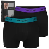 Majtki męskie - Top Secret Bokserki Męskie Bawełniane 2 sztuki MIX14 Rozmiar XXL - miniaturka - grafika 1