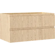 Szafki łazienkowe - Mexen Rivel szafka łazienkowa podumywalkowa 90 cm, 2 szuflady, ryflowana , dąb - 91A20-09047-2-BFF81 - miniaturka - grafika 1