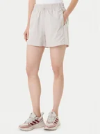 Spodenki damskie - adidas Szorty sportowe Essentials 3-Stripes JC8165 Beżowy Loose Fit - miniaturka - grafika 1