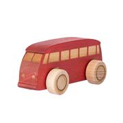 Zabawki zręcznościowe - Drewniane autko bus - czerwony, Tarnawa Toys - miniaturka - grafika 1