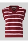 Kamizelki damskie - Bezrękawnik o kroju slim z czystej bawełny - Tommy Hilfiger - miniaturka - grafika 1