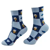 Skarpetki damskie - Skarpetki Damskie Długie Granatowo Niebieskie Kaczor Donald 36-40 - miniaturka - grafika 1