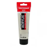 Przybory szkolne - Talens Amsterdam, farba akrylowa, 120 ml, Srebrna - miniaturka - grafika 1