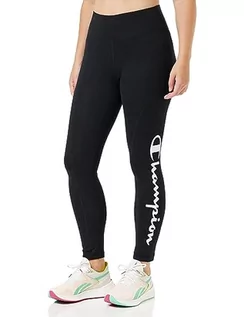 Spodnie damskie - Champion Athletic C-Sport W-Cotton Lycra Crop damskie spodnie dresowe, Czarny, M - grafika 1