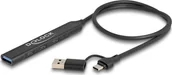 Huby USB - DeLOCK 64272 huby i koncentratory USB 3.2 Gen 1 3.1 Gen 1 Type-C 5000 Mbit/s Czarny - miniaturka - grafika 1