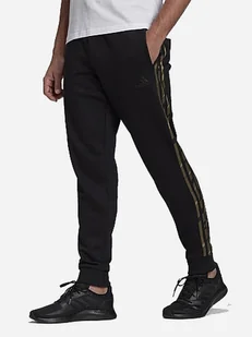 Spodnie dresowe Adidas 3 Stripe Camo Pant Black HE1871 2XL Czarne (4065423421562 _EU) - Spodnie sportowe męskie - miniaturka - grafika 1