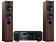Zestawy stereo - Zestaw stereo YAMAHA MusicCast R-N600A Czarny + Indiana Lane Tesi 5 Mokka - miniaturka - grafika 1