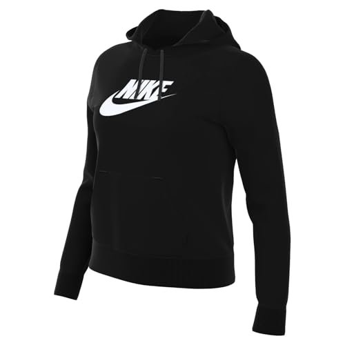Nike DQ5775-010 W NSW Club FLC GX Std PO HDY Długa koszulka damska czarny/biały Rozmiar M-T