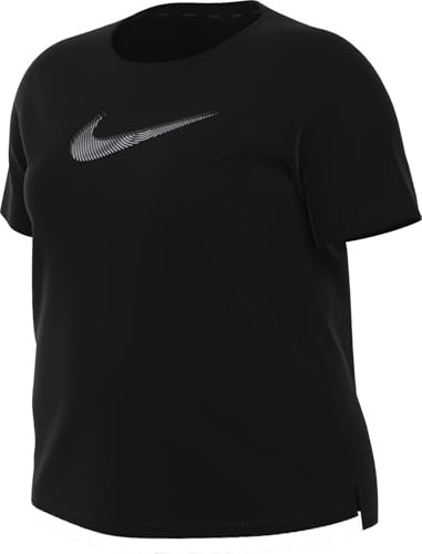 Nike FB4698-010 W NK DF Swoosh HBR SS Topy Długie Kobiety Black/Cool Grey Rozmiar 0X