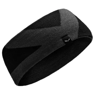 Opaska na głowę Salewa Pure AM Headband Black Out/0730 - Czapki i chusty sportowe damskie - miniaturka - grafika 1