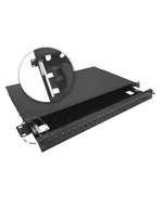 Kable światłowodowe - Przełącznica światłowodowa teleskopowa 24xSC simplex / 24xLC duplex 19" 1U z akcesoriami montażowymi (dławiki, opaski) - miniaturka - grafika 1
