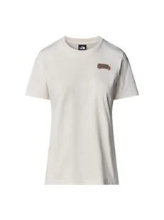 The North Face NF0A8C22QLI W SS Outdoor Graficzna koszulka damska biała wydma, rozmiar S, White Dune, S - Koszulki i topy damskie - miniaturka - grafika 1
