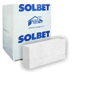 Bloczek Solbet optimal 12 x 24 x 59 cm klasa 500 - Cegły, pustaki, bloki - miniaturka - grafika 1