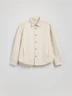 Koszule męskie - Reserved - Jeansowa koszula comfort fit - złamana biel - miniaturka - grafika 1