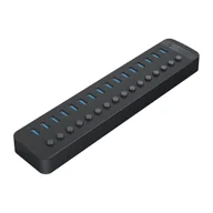 Złącza, przejściówki, adaptery - Hub CT2U3-16AB z włącznikami 16x USB-A - czarny ORICO - miniaturka - grafika 1