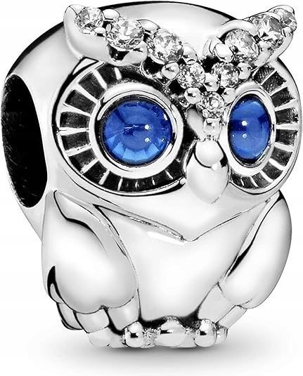 CHARMS ZAWIESZKA SREBRNA CHARMS SOWA CHARMSY BEADS ORYGINALNY