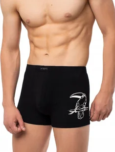 SZORTY ATLANTIC MĘSKIE BOKSERKI MH1079 CZARNE *L* - Majtki męskie - miniaturka - grafika 1