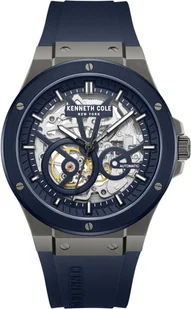 Zegarek Zegarek męski KENNETH COLE KCWGZ0063903 granatowy sportowy skeleton - Zegarki męskie - miniaturka - grafika 1