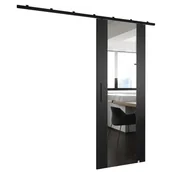 Drzwi wewnętrzne - Drzwi przesuwne z lustrem wewnętrzne naścienne, drzwi loft do zabudowy, system przesuwny Zonda wzór II - miniaturka - grafika 1