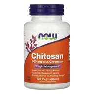 Witaminy i minerały - Now Foods Foods Chitosan 500 mg Chrom ( 120 kap) - miniaturka - grafika 1
