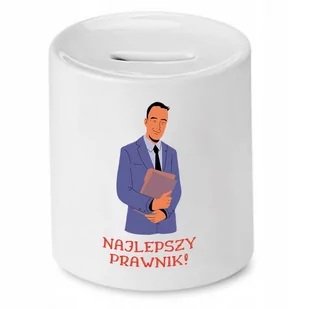 SKARBONKA DLA PRAWNIKA NAJLEPSZY PRAWNIK PREZENT z Nadrukiem ze Zdjęciem - Skarbonki - miniaturka - grafika 1