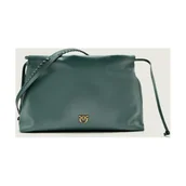 Plecaki worki - Pinko Skórzany worek MAXI CLUTCH - miniaturka - grafika 1