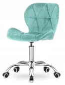 Fotele i krzesła biurowe - Krzesło obrotowe tapicerowane welurowe VASTO OFFICE VELVET MINT - miniaturka - grafika 1