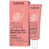 Kosmetyki pod oczy - Floslek Laboratorium Snail, anti-aging krem wokół oczu i ust, 30 ml - miniaturka - grafika 1