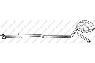BOSAL Tłumik srodkowy 290-093 - Tłumiki - miniaturka - grafika 1