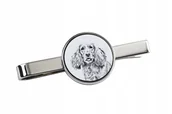 Spinki do mankietów i krawatów - Cocker Spaniel Angielski - Spinka Do Krawata Z Psem, Personalizowany Klips - miniaturka - grafika 1