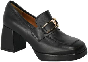 Półbuty Karino 4252/076P Czarne Lico Skóra Naturalna_TN - KARINO - Czółenka - miniaturka - grafika 1