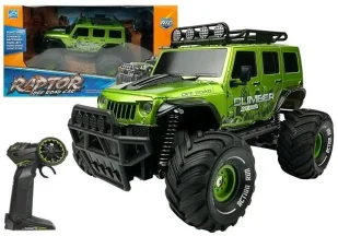 Auto R/C Jeep zielony 2.4G - Leantoys - Samochody i pojazdy dla dzieci - miniaturka - grafika 1