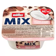 Kefiry, jogurty, maślanki - Müller Mix Jogurt słodzony aromatyzowany z chrupkami zbożowymi w kształcie serc 130 g - miniaturka - grafika 1