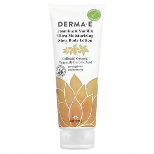 ﻿DERMA E, Ultra Nawilżający Balsam do Ciała z Masłem Shea, Jaśmin & Wanilia, - Balsamy i kremy do ciała - miniaturka - grafika 1