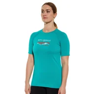 Odzież trekkingowa damska - Koszulka turystyczna z krótkim rękawem damska Brubeck Dynamic - miniaturka - grafika 1