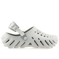 Klapki i japonki damskie - Klapki Crocs X-Echo Clog 207937-1FT - szare - miniaturka - grafika 1