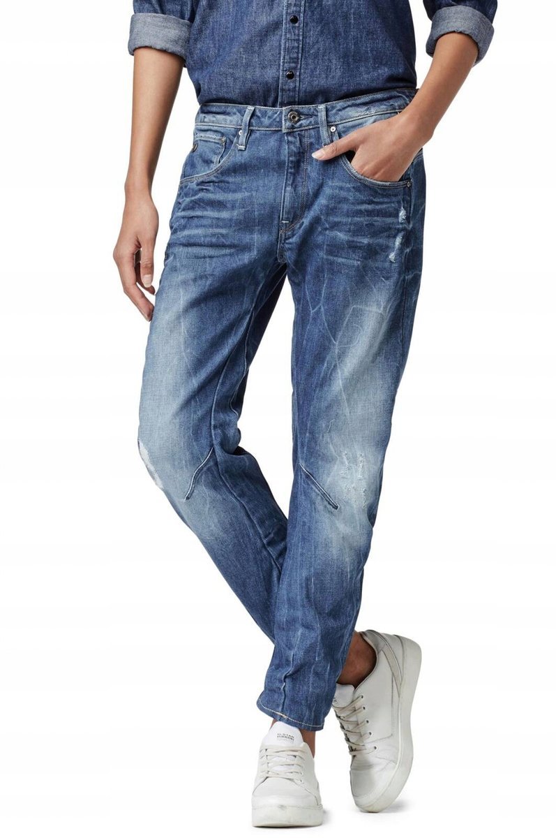 G-STAR RAW JEANSY MĘSKIE NIEBIESKIE NA ZAMEK 26/34 6BA
