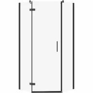 Kabiny prysznicowe - Cersanit S160-016 KABINA PRYSZNICOWA PIĘCIOKĄTNA JOTA CZARNA 90X90X195 LEWA TRANS - miniaturka - grafika 1