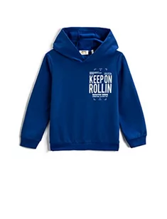 Koton Chłopięca bluza z kapturem Bedruckter, Saks Blau (968), 11-12 lat, Saks niebieski (968), 11-12 lat - Bluzy dla chłopców - miniaturka - grafika 1