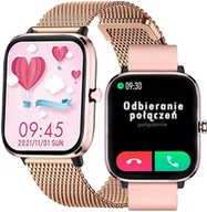 Smartwatch - Rubicon RNCE79 NE Złoty/Różowy - miniaturka - grafika 1