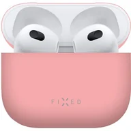 Akcesoria do słuchawek - Apple FIXED ultracienkie etui silikonowe Silky do Airpods 3 FIXSIL 816 PI różowe - miniaturka - grafika 1