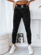 Spodnie damskie - Spodnie damskie dresowe BRENDA czarne Dstreet UY1753-M - miniaturka - grafika 1