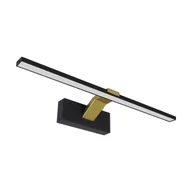 Lampy ścienne - Kinkiet wewnętrzny nowoczesny nad obraz LIMBA LED 11W 50cm CCT czarny złoty - miniaturka - grafika 1