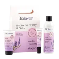 Płyny micelarne - BIOLAVEN Zestaw do twarzy na noc (Krem, 50ml + Krem pod oczy, 15ml + Płyn micelarny, 200ml) - miniaturka - grafika 1