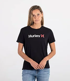 Hurley Hurley Damski T-shirt W Relaxed Crew Tee czarny czarny L 3HS1590257-001 - Koszulki i topy damskie - miniaturka - grafika 1