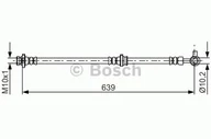 Przewody hamulcowe - Bosch Przewód hamulcowy giętki BOSCH 1987481697 1987481697 - miniaturka - grafika 1