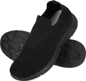 Buty sportowe męskie - Buty męskie sportowe wciągane Bez Sznurówek wsuwane Lekkie Sami Czarne r.43 - miniaturka - grafika 1