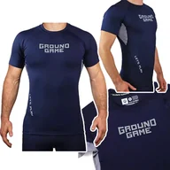 Kimona, stroje i obuwie - Koszulka Z Krótkim Rękawem Rashguard Męski Ground Game Athletic Skin R. M - miniaturka - grafika 1