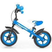 Rowerki biegowe - Milly Mally Dragon z hamulcem blue 0158 - miniaturka - grafika 1